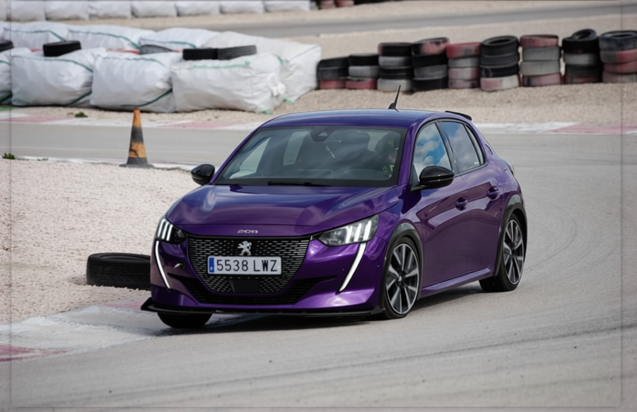 Car rendered in Midnight Purple satin paint